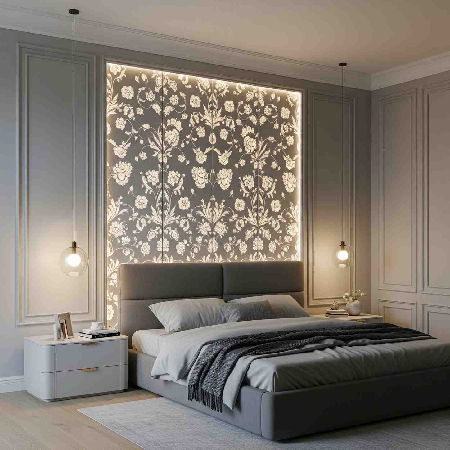 Backlit POP Panels for Bedrooms