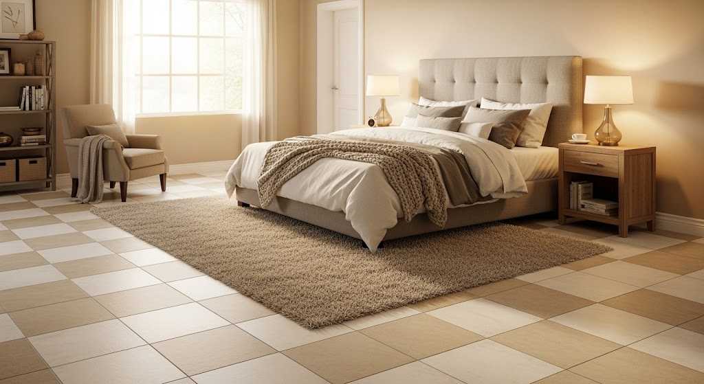 Beige and White Tiles