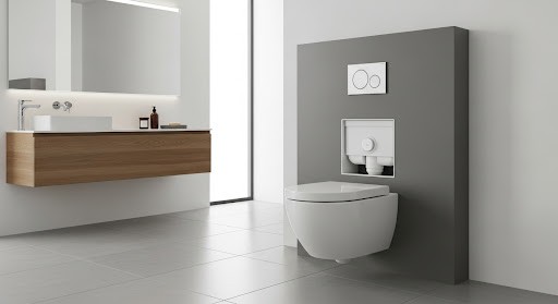 Compact Wall-Hung Toilet with Concealed Cistern