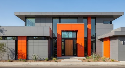 Grey and Orange