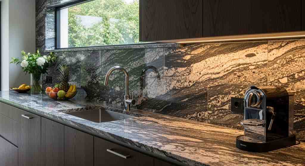 Matching Granite and Tile Colours