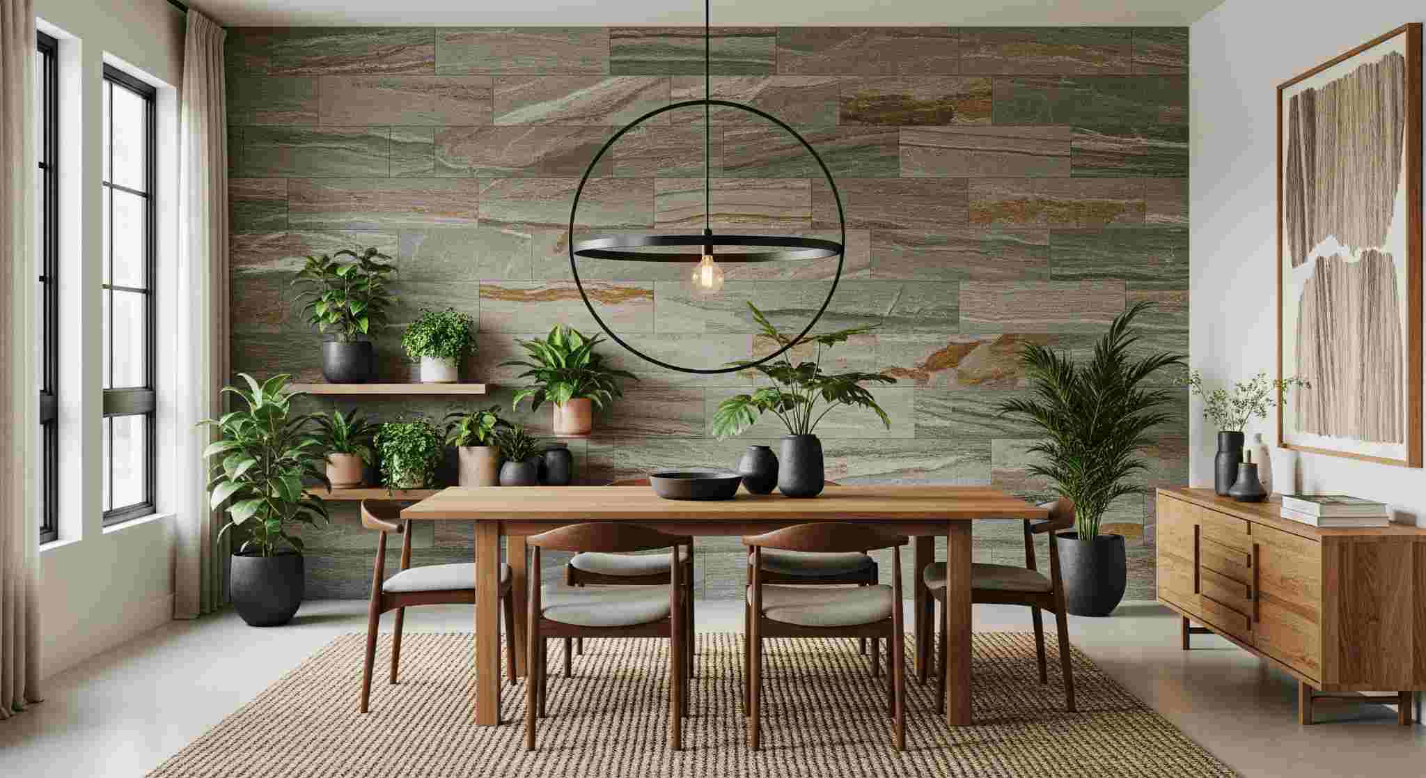 Natural Stone Tiles Dining Room