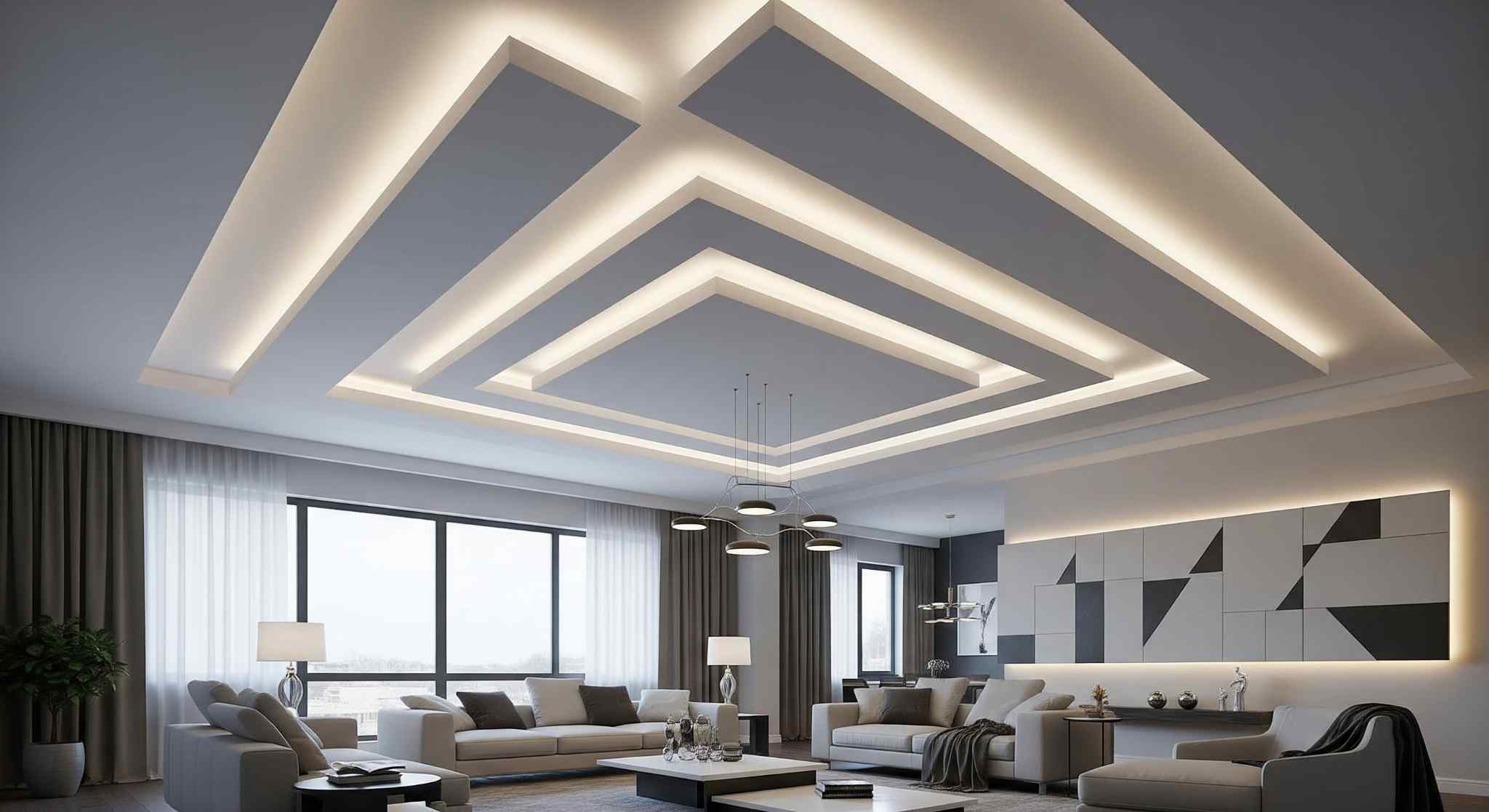Plus Minus POP Living Room Design