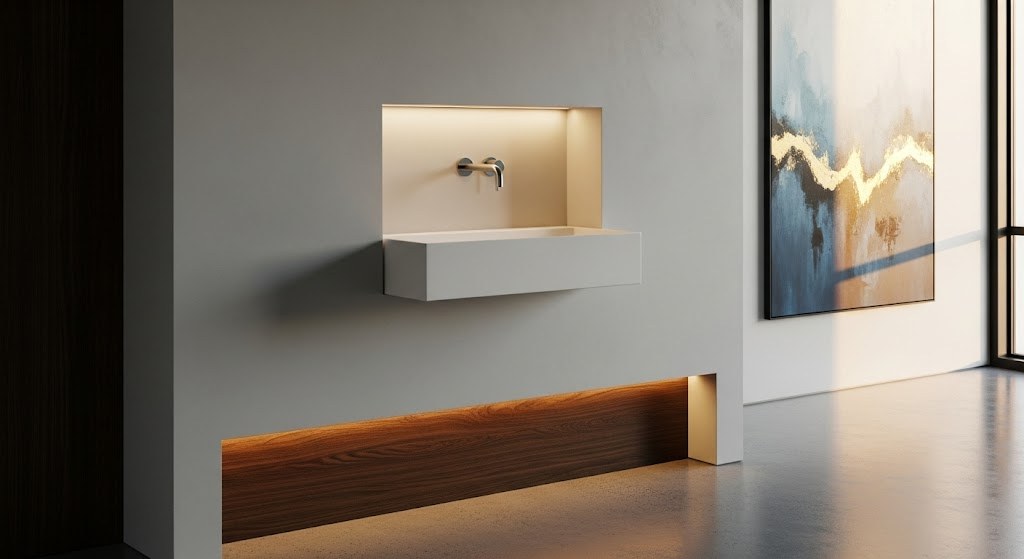 Recessed Wall Basin