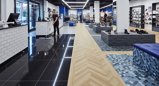 Role of Tiles in Shoe Shop Interior Design