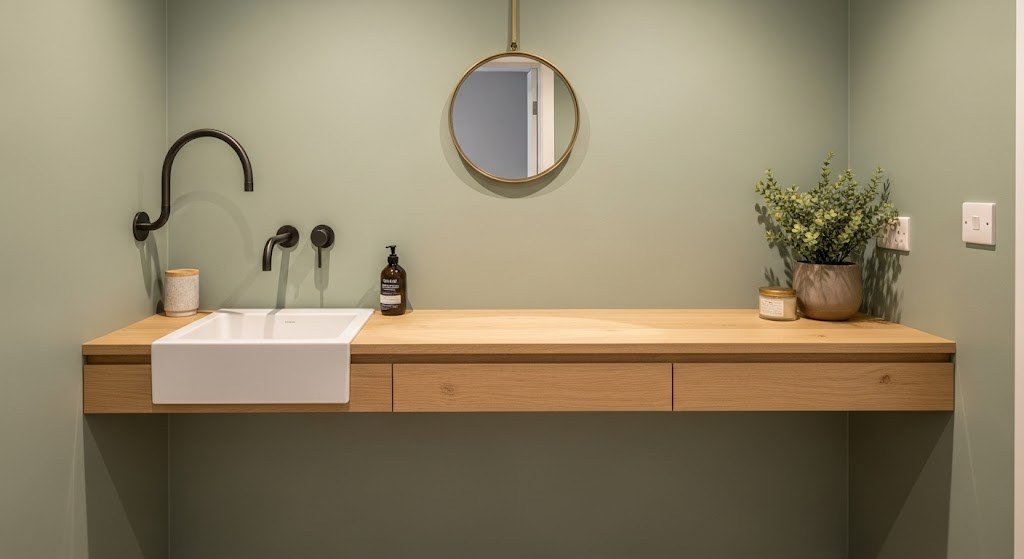 Side Counter With Basin