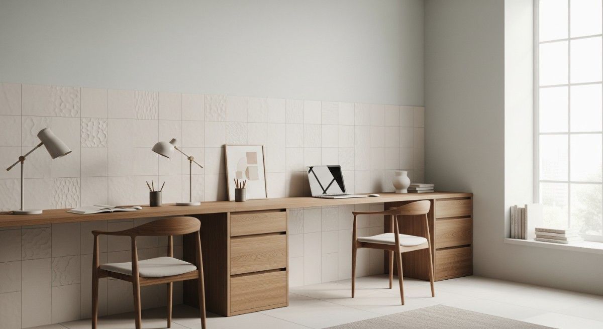 Textured Tiles for Added Depth