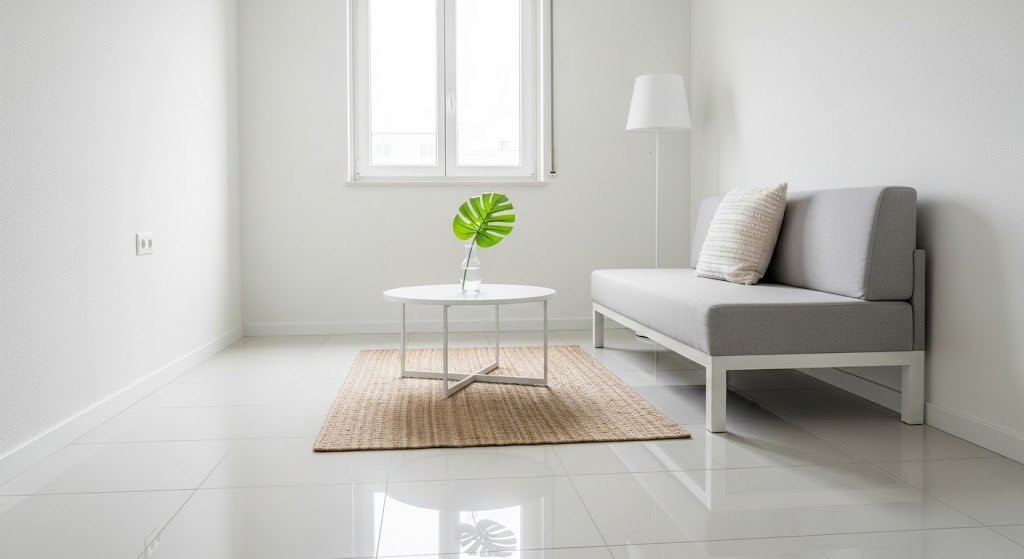 White Tiles in Small Rooms