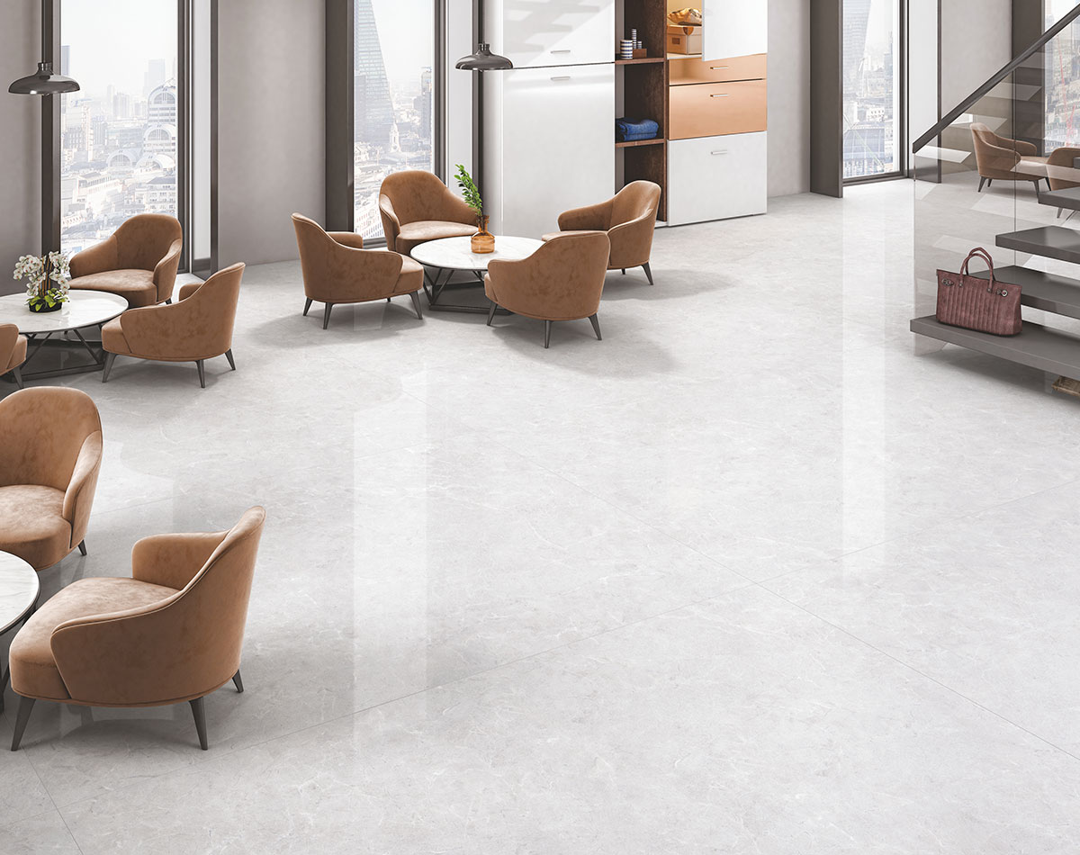 Glossy vs. Matte floor tile styles
