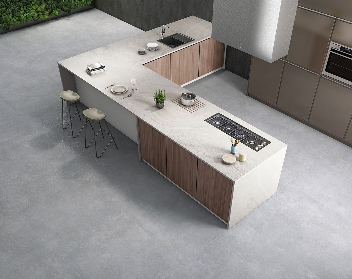 full body tile for kitchen countertop